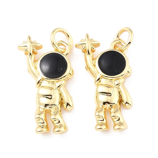 PandaHall Brass Enamel Pendants, with Jump Ring, Long-Lasting Plated, Real 18K Gold Plated, Astronaut & Star, Black, 20x10x3mm, Jump Ring...
PandaHall Brass Enamel Pendants, with Jump Ring, Long-Lasting Plated, Real 18K Gold Plated, Astronaut & Star, Black, 20x10x3mm, Jump Ring...