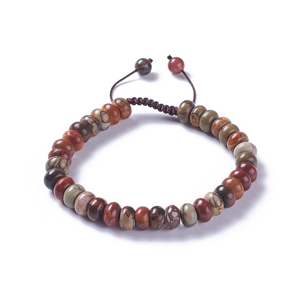 PandaHall Adjustable Natural Polychrome Jasper/Picasso Stone/Picasso Jasper Braided Bead Bracelets, with Nylon Cord, 2 inch~2-1/2 inch...
PandaHall Adjustable Natural Polychrome Jasper/Picasso Stone/Picasso Jasper Braided Bead Bracelets, with Nylon Cord, 2 inch~2-1/2 inch...
