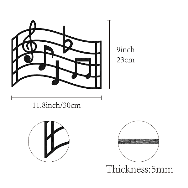PandaHall CREATCABIN Wood Music Note Wall Art Black Treble Clef Wall Decor Hanging Music Wall Sign Musical Decorations Silhouette Artwork...
PandaHall CREATCABIN Wood Music Note Wall Art Black Treble Clef Wall Decor Hanging Music Wall Sign Musical Decorations Silhouette Artwork...