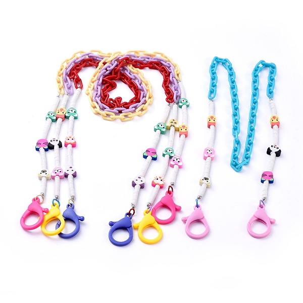 PandaHall Random Color Personalized Dual-use Items, Beaded Necklaces or Eyeglasses Chains, with Polymer Clay Heishi Beads & Animal Beads..., Multicolor
PandaHall Random Color Personalized Dual-use Items, Beaded Necklaces or Eyeglasses Chains, with Polymer Clay Heishi Beads & Animal Beads..., Multicolor