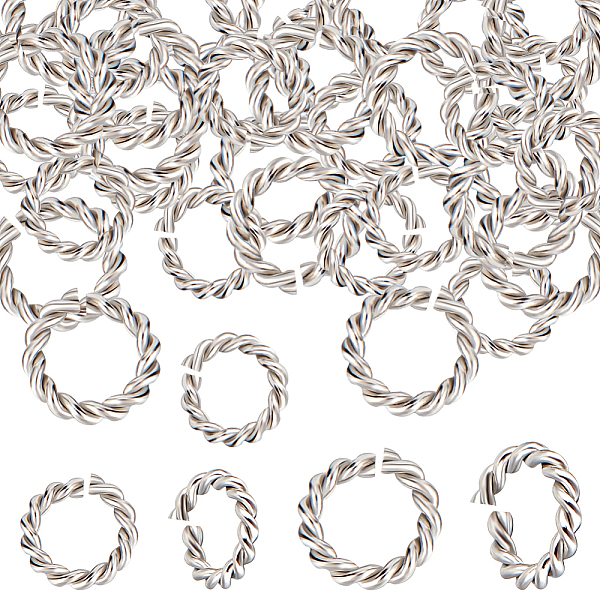 PandaHall Beebeecraft 120Pcs 2 Styles 304 Stainless Steel Twisted Jump Rings, Open Jump Rings, Stainless Steel Color, 8~10.5x1.6mm, Inner...
PandaHall Beebeecraft 120Pcs 2 Styles 304 Stainless Steel Twisted Jump Rings, Open Jump Rings, Stainless Steel Color, 8~10.5x1.6mm, Inner...