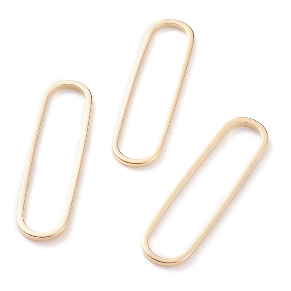 PandaHall Brass Linking Rings, Long-Lasting Plated, Oval, Real 24K Gold Plated, 33x9x1mm, Inner Diameter: 31x7mm Brass Oval
PandaHall Brass Linking Rings, Long-Lasting Plated, Oval, Real 24K Gold Plated, 33x9x1mm, Inner Diameter: 31x7mm Brass Oval