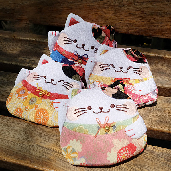 PandaHall Polyester Lucky Cat Wallets, Japanese Style Maneki-neko Zipper Change Purse for Women, Random Color, 13x12x2cm Polyester Cat Shape..., Multicolor
PandaHall Polyester Lucky Cat Wallets, Japanese Style Maneki-neko Zipper Change Purse for Women, Random Color, 13x12x2cm Polyester Cat Shape..., Multicolor