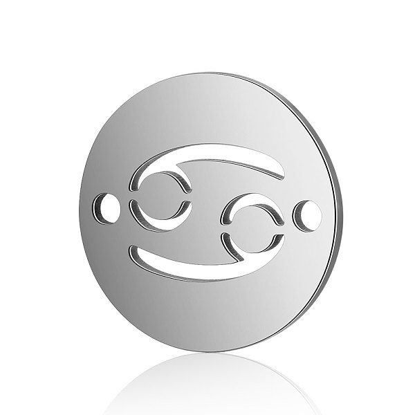 PandaHall Titanium Steel Links connectors, Flat Round with Constellation, Stainless Steel Color, Cancer, 12x0.8mm, Hole: 0.8mm Titanium...
PandaHall Titanium Steel Links connectors, Flat Round with Constellation, Stainless Steel Color, Cancer, 12x0.8mm, Hole: 0.8mm Titanium...