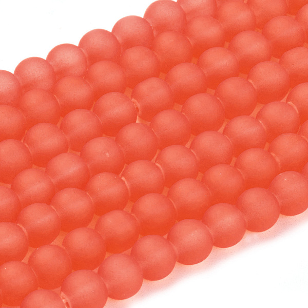 PandaHall Transparent Glass Bead Strands, Frosted, Round, Orange Red, 6mm, Hole: 1.3~1.6mm, about 140pcs/strand, 31.4 inch Glass Round Red
PandaHall Transparent Glass Bead Strands, Frosted, Round, Orange Red, 6mm, Hole: 1.3~1.6mm, about 140pcs/strand, 31.4 inch Glass Round Red