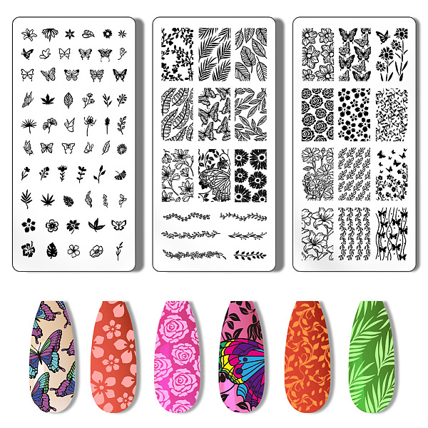 PandaHall PH 3pcs Nail Stamping Plate Nail Stamper Flower Leaf Nail Art Stencils Printing Template Tip Nail Stencils Stainless Steel Nail...
PandaHall PH 3pcs Nail Stamping Plate Nail Stamper Flower Leaf Nail Art Stencils Printing Template Tip Nail Stencils Stainless Steel Nail...