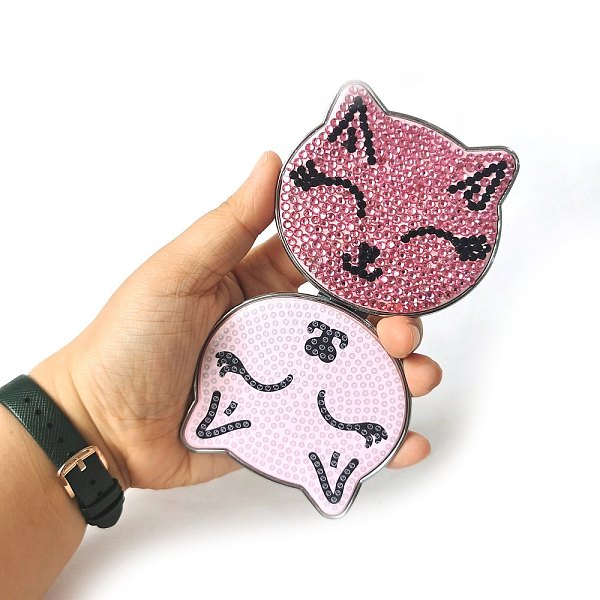 PandaHall DIY Animal Head Shape Mini Makeup Compact Mirror Diamond Painting Kits, Foldable Two Sides Vanity Mirrors Craft, Cat Pattern..., Multicolor
PandaHall DIY Animal Head Shape Mini Makeup Compact Mirror Diamond Painting Kits, Foldable Two Sides Vanity Mirrors Craft, Cat Pattern..., Multicolor