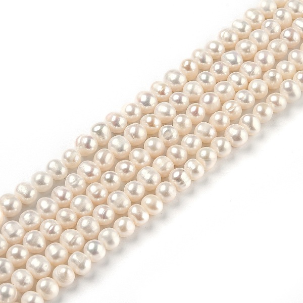 PandaHall Natural Cultured Freshwater Pearl Beads Strands, Round, Bisque, 6~7x6~8mm, Hole: 0.6mm, about 53~55pcs/strand, 13.98 inch(35.5cm)..., Orange
PandaHall Natural Cultured Freshwater Pearl Beads Strands, Round, Bisque, 6~7x6~8mm, Hole: 0.6mm, about 53~55pcs/strand, 13.98 inch(35.5cm)..., Orange
