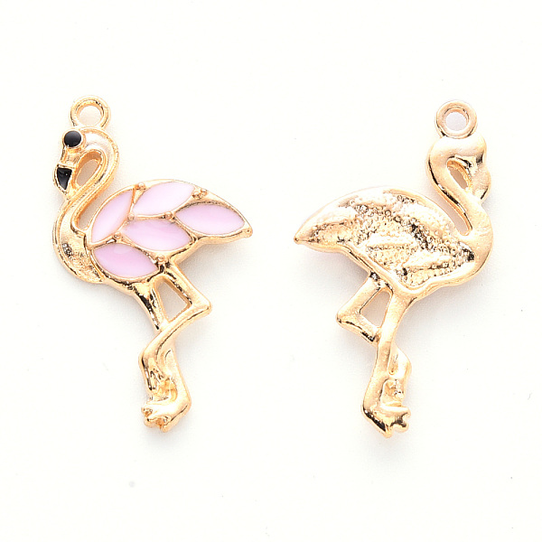 PandaHall Alloy Enamel Pendants, Cadmium Free & Lead Free, Light Gold, Flamingo Shape, Pink, 29.5x16x3mm, Hole: 1.6mm Alloy+Enamel Bird Pink
PandaHall Alloy Enamel Pendants, Cadmium Free & Lead Free, Light Gold, Flamingo Shape, Pink, 29.5x16x3mm, Hole: 1.6mm Alloy+Enamel Bird Pink