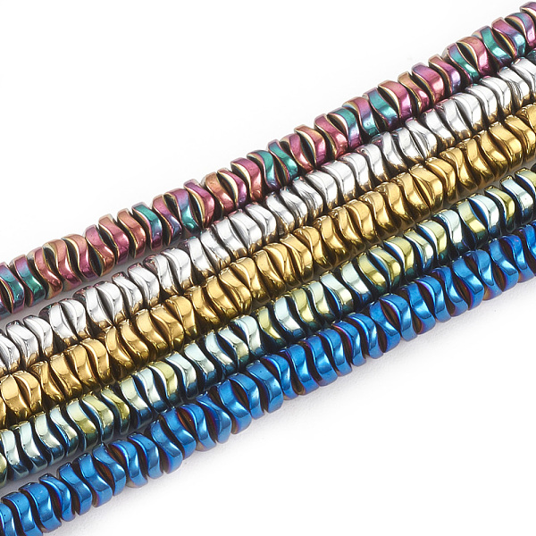 PandaHall Electroplate Non-magnetic Synthetic Hematite Beads Strands, Wavy Disc, Mixed Color, 4x1.5mm, Hole: 1mm, about 270pcs/strand, 16.1...
PandaHall Electroplate Non-magnetic Synthetic Hematite Beads Strands, Wavy Disc, Mixed Color, 4x1.5mm, Hole: 1mm, about 270pcs/strand, 16.1...
