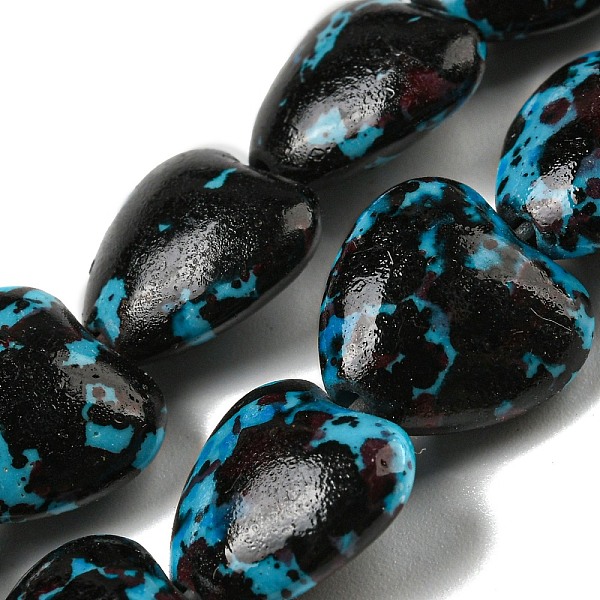 PandaHall Spray Painted Synthetic Turquoise Beads Strands, Heart, Black, 11.5x12x6mm, Hole: 1.2mm, about 36~42pcs/strand, 15.55~18.31''...
PandaHall Spray Painted Synthetic Turquoise Beads Strands, Heart, Black, 11.5x12x6mm, Hole: 1.2mm, about 36~42pcs/strand, 15.55~18.31''...