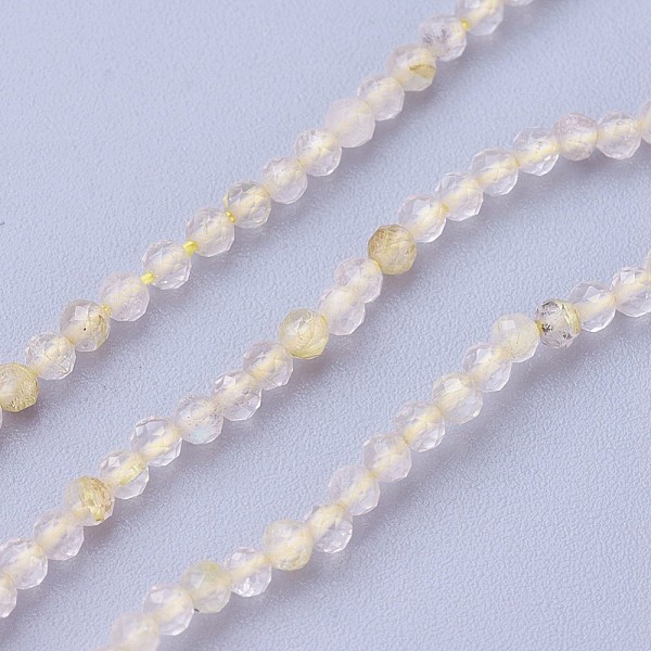 PandaHall Natural Gold Rutilated Quartz Beads Strands, Faceted, Round, Lemon Chiffon, 2~2.5mm, Hole: 0.5mm, about 180~200pcs/strand..., Yellow
PandaHall Natural Gold Rutilated Quartz Beads Strands, Faceted, Round, Lemon Chiffon, 2~2.5mm, Hole: 0.5mm, about 180~200pcs/strand..., Yellow