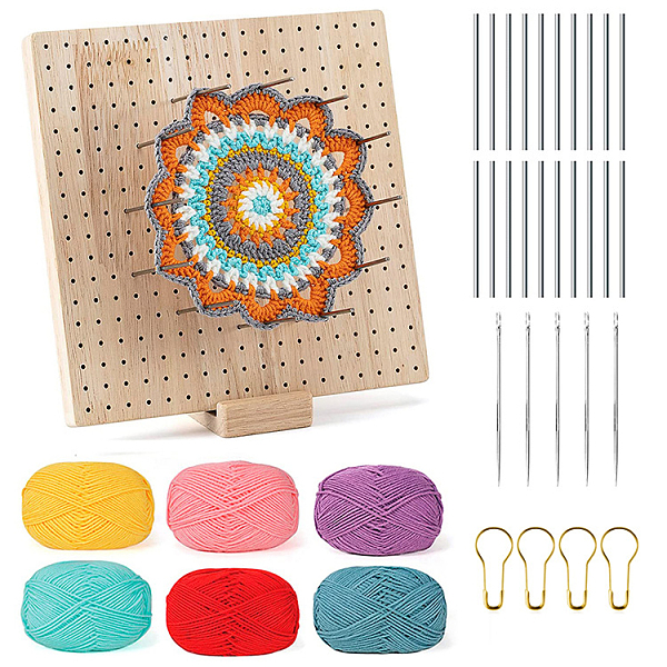 PandaHall Square Wood Crochet Blocking Board, Knitting Loom, with 20Pcs Metal Sticks, 5Pcs Crochet Needle, 32Pcs Safety Pins and 6 Random...
PandaHall Square Wood Crochet Blocking Board, Knitting Loom, with 20Pcs Metal Sticks, 5Pcs Crochet Needle, 32Pcs Safety Pins and 6 Random...