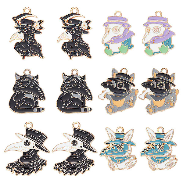PandaHall SUNNYCLUE 24Pcs 6 Style Alloy Enamel Pendants, Gothic Theme, Rabbit & Cat & Penguin, Mixed Color, 26~31x20~25x1~1.3mm, Hole..., Multicolor
PandaHall SUNNYCLUE 24Pcs 6 Style Alloy Enamel Pendants, Gothic Theme, Rabbit & Cat & Penguin, Mixed Color, 26~31x20~25x1~1.3mm, Hole..., Multicolor