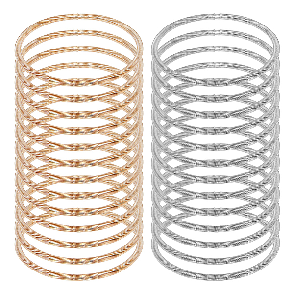 PandaHall BENECREAT 24Pcs 2 Colors Steel Wire Spring Chains Stretch Bracelets Set, Guitar String Coil Bracelets for Women, Golden &...
PandaHall BENECREAT 24Pcs 2 Colors Steel Wire Spring Chains Stretch Bracelets Set, Guitar String Coil Bracelets for Women, Golden &...