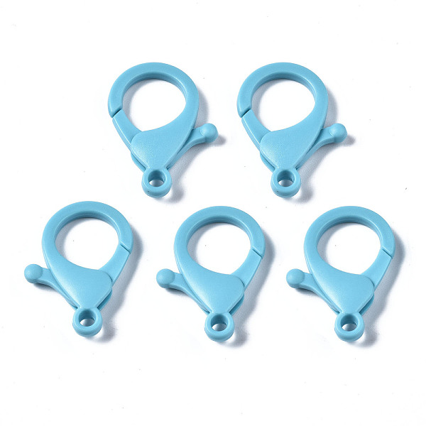 PandaHall Plastic Lobster Claw Clasps, Sky Blue, 35x24.5x6mm, Hole: 3mm Plastic Others
PandaHall Plastic Lobster Claw Clasps, Sky Blue, 35x24.5x6mm, Hole: 3mm Plastic Others
