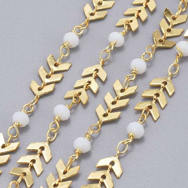 PandaHall 3.28 Feet Handmade Brass Cobs Chains, with Faceted Glass Round Beads, Soldered, Long-Lasting Plated, Real 18K Gold Plated, White...
PandaHall 3.28 Feet Handmade Brass Cobs Chains, with Faceted Glass Round Beads, Soldered, Long-Lasting Plated, Real 18K Gold Plated, White...