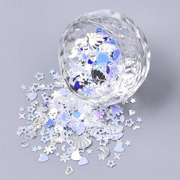 PandaHall Ornament Accessories, PVC Plastic Paillette/Sequins Beads, No Hole/Undrilled Beads, Mixed Shapes, Light Cyan, 1~8x2~9x0.3mm PVC...
PandaHall Ornament Accessories, PVC Plastic Paillette/Sequins Beads, No Hole/Undrilled Beads, Mixed Shapes, Light Cyan, 1~8x2~9x0.3mm PVC...