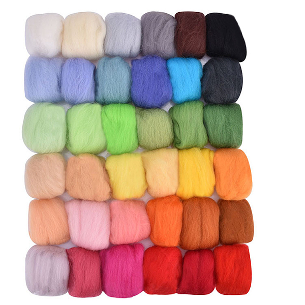PandaHall 36 Colors Needle Felting Wool, Fibre Wool Roving for DIY Craft Materials, Needle Felt Roving for Spinning Blending Custom Colors..., Multicolor
PandaHall 36 Colors Needle Felting Wool, Fibre Wool Roving for DIY Craft Materials, Needle Felt Roving for Spinning Blending Custom Colors..., Multicolor