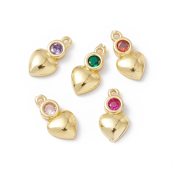 PandaHall Brass Micro Pave Cubic Zirconia Pendants, Real 18K Gold Plated, Heart, Mixed Color, 10x5.5x2mm, Hole: 0.8mm Brass+Cubic Zirconia..., Multicolor
PandaHall Brass Micro Pave Cubic Zirconia Pendants, Real 18K Gold Plated, Heart, Mixed Color, 10x5.5x2mm, Hole: 0.8mm Brass+Cubic Zirconia..., Multicolor