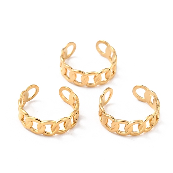 PandaHall Ion Plating(IP) 304 Stainless Steel Finger Rings, Cuff Rings, Long-Lasting Plated, Curb Chain Shape, Golden, US Size 7 1/4(17.5mm)...
PandaHall Ion Plating(IP) 304 Stainless Steel Finger Rings, Cuff Rings, Long-Lasting Plated, Curb Chain Shape, Golden, US Size 7 1/4(17.5mm)...