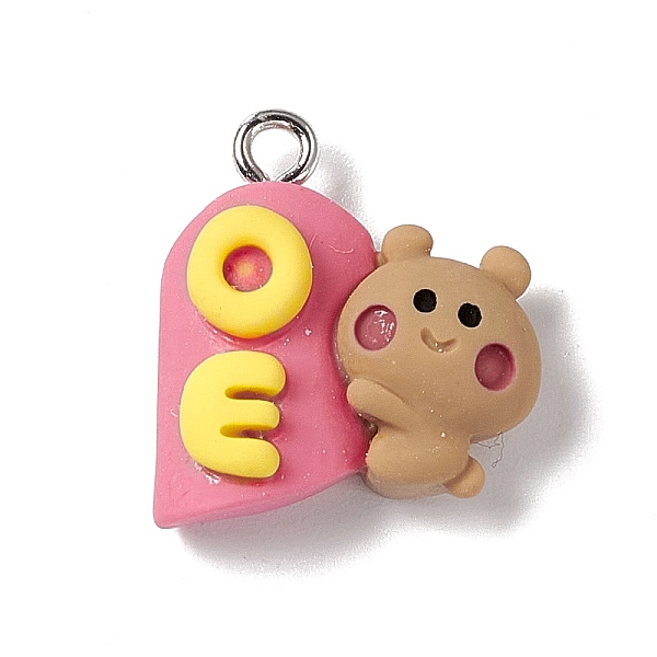 PandaHall Opaque Resin Pandents, Platinum, Bear Charms with Letter OE Pattern, BurlyWood, 19.5x17x7mm, Hole: 2mm Resin Letter Orange
PandaHall Opaque Resin Pandents, Platinum, Bear Charms with Letter OE Pattern, BurlyWood, 19.5x17x7mm, Hole: 2mm Resin Letter Orange