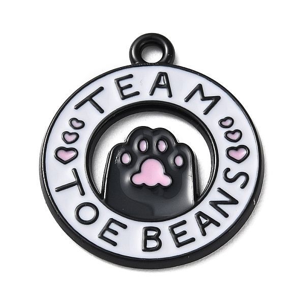 PandaHall Alloy Enamel Pendants, Black, Flat Round with Word Team Toe Beans Charm, Paw Print, 23x20x1.3mm, Hole: 1.8mm Alloy+Enamel Paw...
PandaHall Alloy Enamel Pendants, Black, Flat Round with Word Team Toe Beans Charm, Paw Print, 23x20x1.3mm, Hole: 1.8mm Alloy+Enamel Paw...