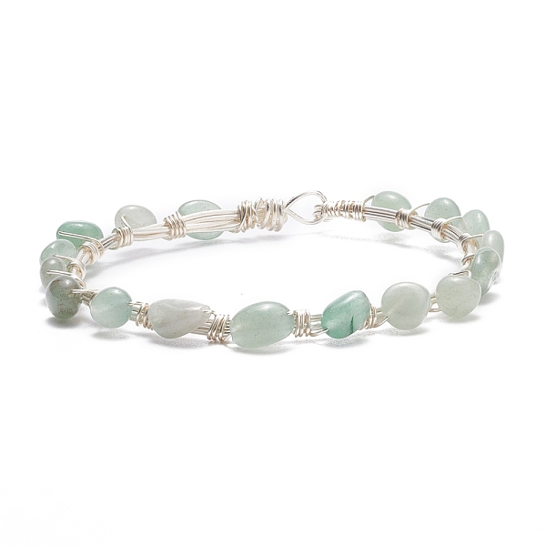PandaHall Natural Green Aventurine Braided Beaded Bracelet, Copper Wire Wrap Gemstone Jewelry for Women, Silver, 8-1/8 inch(20.6cm) Green...
PandaHall Natural Green Aventurine Braided Beaded Bracelet, Copper Wire Wrap Gemstone Jewelry for Women, Silver, 8-1/8 inch(20.6cm) Green...