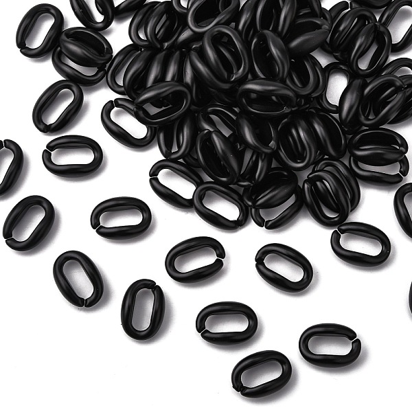 PandaHall Opaque Spray Painted Acrylic Linking Rings, Quick Link Connectors, for Cable Chains Making, Frosted, Oval, Black, 27x19x10mm...
PandaHall Opaque Spray Painted Acrylic Linking Rings, Quick Link Connectors, for Cable Chains Making, Frosted, Oval, Black, 27x19x10mm...