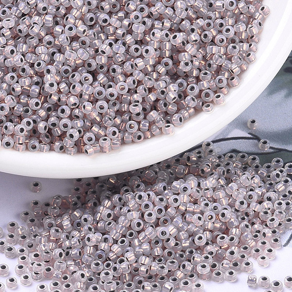 PandaHall MIYUKI Round Rocailles Beads, Japanese Seed Beads, (RR198) Copper Lined Opal, 11/0, 2x1.3mm, Hole: 0.8mm, about 1100pcs/bottle..., Purple
PandaHall MIYUKI Round Rocailles Beads, Japanese Seed Beads, (RR198) Copper Lined Opal, 11/0, 2x1.3mm, Hole: 0.8mm, about 1100pcs/bottle..., Purple
