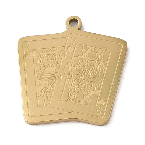 PandaHall 304 Stainless Steel Pendants, Rectangle with Playing Card Charm, Golden, 22.5x21.5x1.5mm, Hole: 1mm 304 Stainless Steel Rectangle
PandaHall 304 Stainless Steel Pendants, Rectangle with Playing Card Charm, Golden, 22.5x21.5x1.5mm, Hole: 1mm 304 Stainless Steel Rectangle