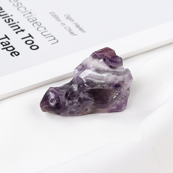 PandaHall Natural Amethyst Sculpture Display Decorations, for Home Office Desk, Dragon Head, 36.5~38x20.5x20.5~22.5mm Amethyst Dragon
PandaHall Natural Amethyst Sculpture Display Decorations, for Home Office Desk, Dragon Head, 36.5~38x20.5x20.5~22.5mm Amethyst Dragon