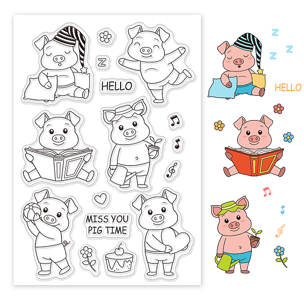 PandaHall PVC Plastic Stamps, for DIY Scrapbooking, Photo Album Decorative, Cards Making, Stamp Sheets, Pig Pattern, 16x11x0.3cm Plastic Pig
PandaHall PVC Plastic Stamps, for DIY Scrapbooking, Photo Album Decorative, Cards Making, Stamp Sheets, Pig Pattern, 16x11x0.3cm Plastic Pig