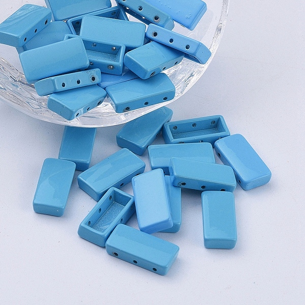 PandaHall Spray Painted Alloy Multi-Strand Links, For Tile Elastic Bracelets Making, Rectangle, Sky Blue, 16x8x4mm, Hole: 0.8mm Alloy...
PandaHall Spray Painted Alloy Multi-Strand Links, For Tile Elastic Bracelets Making, Rectangle, Sky Blue, 16x8x4mm, Hole: 0.8mm Alloy...