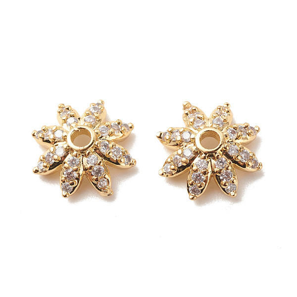 PandaHall Brass Micro Pave Clear Cubic Zirconia Bead Caps, Cadmium Free & Lead Free, Multi-Petal, Flower, Golden, 10x3.5mm, Hole: 1.6mm...
PandaHall Brass Micro Pave Clear Cubic Zirconia Bead Caps, Cadmium Free & Lead Free, Multi-Petal, Flower, Golden, 10x3.5mm, Hole: 1.6mm...