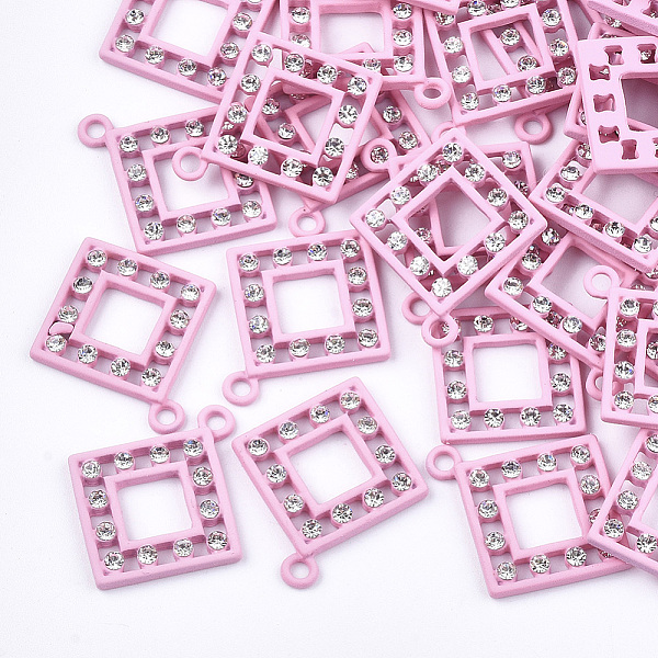 PandaHall Spray Painted Alloy Pendants, with Rhinestone, Rhombus, Crystal, Pearl Pink, 26x22.5x2.5mm, Hole: 2mm Alloy+Rhinestone Rhombus..., Clear
PandaHall Spray Painted Alloy Pendants, with Rhinestone, Rhombus, Crystal, Pearl Pink, 26x22.5x2.5mm, Hole: 2mm Alloy+Rhinestone Rhombus..., Clear
