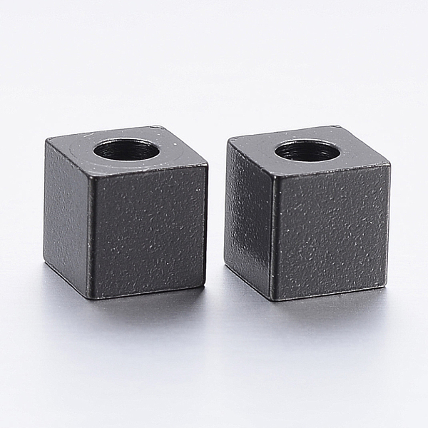 PandaHall 304 Stainless Steel Beads, Cube, Electrophoresis Black, 6x6x6mm, Hole: 3mm 304 Stainless Steel Cube
PandaHall 304 Stainless Steel Beads, Cube, Electrophoresis Black, 6x6x6mm, Hole: 3mm 304 Stainless Steel Cube