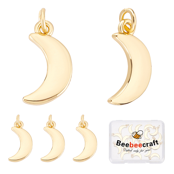 PandaHall Beebeecraft 1 Box 20Pcs 18K Gold Plated Moon Charms Crescent Moon Dangle Pendants with Jump Ring for DIY Jewelry Making Necklace...
PandaHall Beebeecraft 1 Box 20Pcs 18K Gold Plated Moon Charms Crescent Moon Dangle Pendants with Jump Ring for DIY Jewelry Making Necklace...