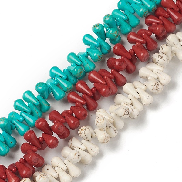 PandaHall 8 Strands Synthetic Howlite Beads Strands, Mixed Dyed and Undyed, Teardrop, Mixed Color, 11x6x6mm, Hole: 1.2mm, about..., Multicolor
PandaHall 8 Strands Synthetic Howlite Beads Strands, Mixed Dyed and Undyed, Teardrop, Mixed Color, 11x6x6mm, Hole: 1.2mm, about..., Multicolor