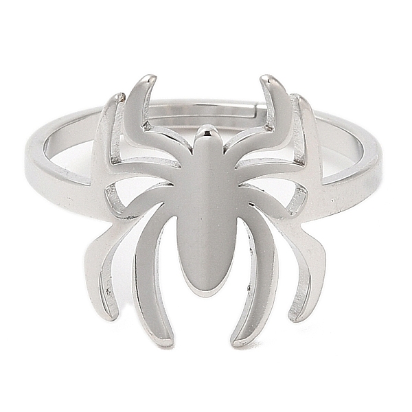 PandaHall 304 Stainless Steel Spider Adjustable Ring for Women, Stainless Steel Color, Inner Diameter: 16.4mm 304 Stainless Steel
PandaHall 304 Stainless Steel Spider Adjustable Ring for Women, Stainless Steel Color, Inner Diameter: 16.4mm 304 Stainless Steel