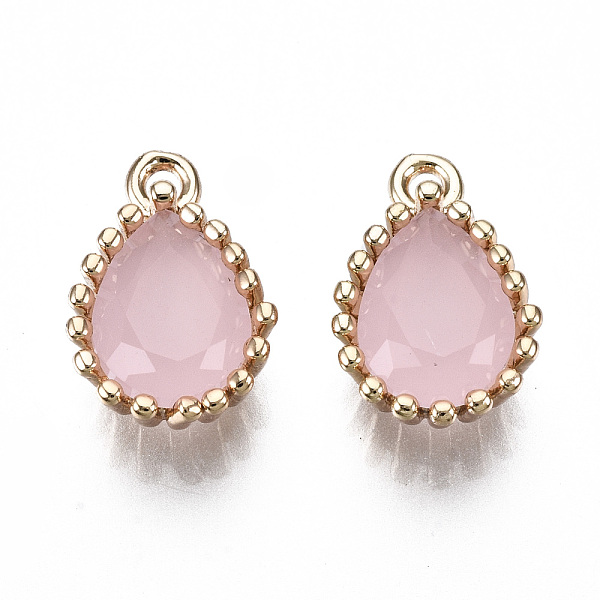 PandaHall Glass Charms, with Brass Findings, Light Gold, Long-Lasting Plated, Cadmium Free & Lead Free, Teardrop, Pink, 12x7.5x4~5mm, Hole...
PandaHall Glass Charms, with Brass Findings, Light Gold, Long-Lasting Plated, Cadmium Free & Lead Free, Teardrop, Pink, 12x7.5x4~5mm, Hole...