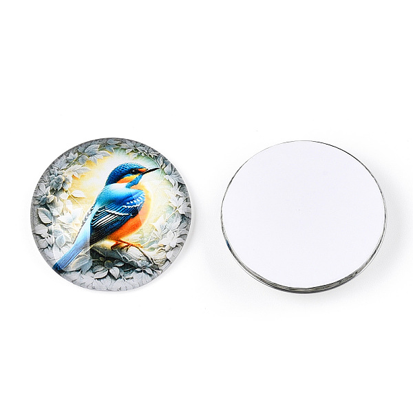 PandaHall Glass Cabochons, Half Round,, Flower and Bird Pattern, Colorful, 35x9mm Glass Half Round Multicolor
PandaHall Glass Cabochons, Half Round,, Flower and Bird Pattern, Colorful, 35x9mm Glass Half Round Multicolor
