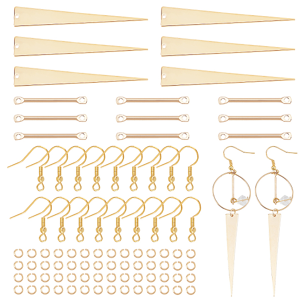 PandaHall ARRICRAFT DIY Geometry Dangle Earring Making Kit, Including Brass Bar Links & Triangle Big Pendants, Iron Earring Hooks, Golden...
PandaHall ARRICRAFT DIY Geometry Dangle Earring Making Kit, Including Brass Bar Links & Triangle Big Pendants, Iron Earring Hooks, Golden...