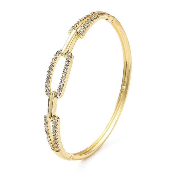 PandaHall Rack Plating Brass Micro Pave Clear Cubic Zirconia Hollow Oval Hinged Bangles, Cadmium Free & Lead Free, Real 18K Gold Plated...
PandaHall Rack Plating Brass Micro Pave Clear Cubic Zirconia Hollow Oval Hinged Bangles, Cadmium Free & Lead Free, Real 18K Gold Plated...