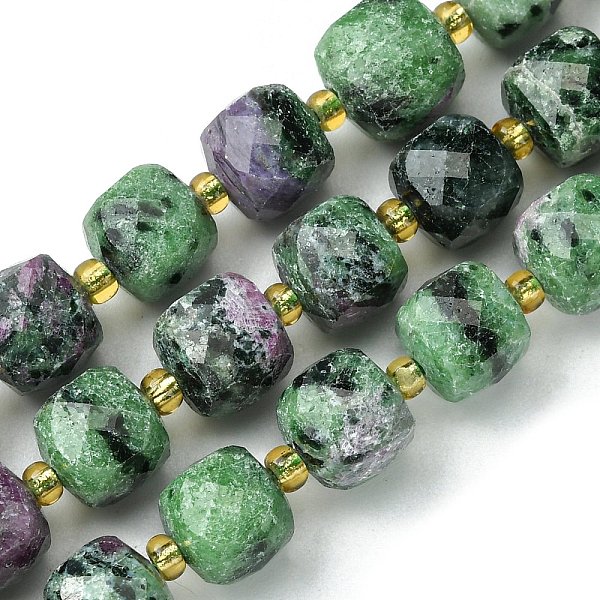 PandaHall Natural Ruby in Zoisite Beads Strands, with Seed Beads, Faceted Cube, 8~9x8~9x8~9mm, Hole: 0.9~1mm, about 35~39pcs/strand...
PandaHall Natural Ruby in Zoisite Beads Strands, with Seed Beads, Faceted Cube, 8~9x8~9x8~9mm, Hole: 0.9~1mm, about 35~39pcs/strand...