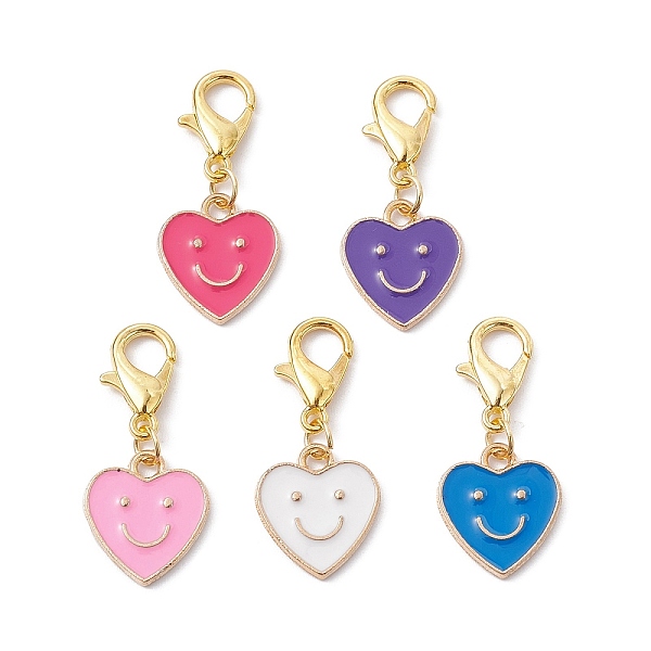 PandaHall Mother's Day Alloy Enamel Pendant Decorations, with Zinc Alloy Lobster Claw Clasps, Heart, 26mm Alloy+Enamel Heart Multicolor
PandaHall Mother's Day Alloy Enamel Pendant Decorations, with Zinc Alloy Lobster Claw Clasps, Heart, 26mm Alloy+Enamel Heart Multicolor