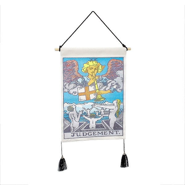 PandaHall Polyester Decorative Wall Tapestrys, for Home Decoration, with Wood Bar, Nulon Rope, Plastic Hook, Rectangle with Tarot Pattern...
PandaHall Polyester Decorative Wall Tapestrys, for Home Decoration, with Wood Bar, Nulon Rope, Plastic Hook, Rectangle with Tarot Pattern...