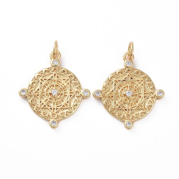 PandaHall Brass Micro Pave Clear Cubic Zirconia Pendants, with Jump Rings, Long-Lasting Plated, Flat Round, Golden, 20x18x2mm, Hole: 2.7mm...
PandaHall Brass Micro Pave Clear Cubic Zirconia Pendants, with Jump Rings, Long-Lasting Plated, Flat Round, Golden, 20x18x2mm, Hole: 2.7mm...