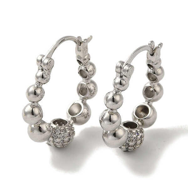 PandaHall Rack Plating Brass Micro Pave Cubic Zirconia Hoop Earrings, Long-Lasting Plated, Lead Free & Cadmium Free, Platinum, 25x7.5mm...
PandaHall Rack Plating Brass Micro Pave Cubic Zirconia Hoop Earrings, Long-Lasting Plated, Lead Free & Cadmium Free, Platinum, 25x7.5mm...