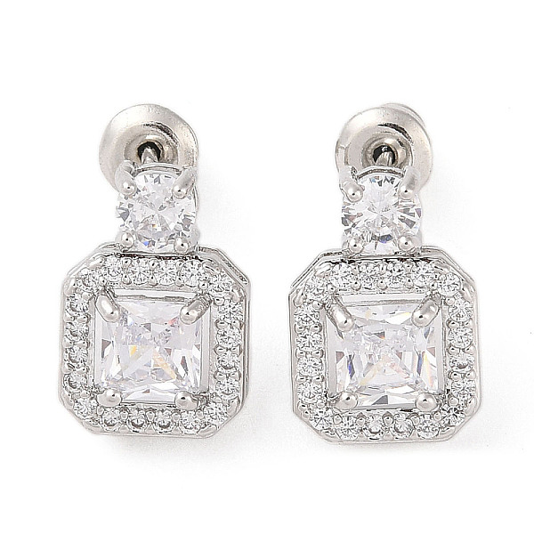 PandaHall Rack Plating Brass Micro Pave Cubic Zirconia Stud Earrings, Long-lasting Plated, Square, Platinum, Clear, 13.5x9.5mm Cubic...
PandaHall Rack Plating Brass Micro Pave Cubic Zirconia Stud Earrings, Long-lasting Plated, Square, Platinum, Clear, 13.5x9.5mm Cubic...